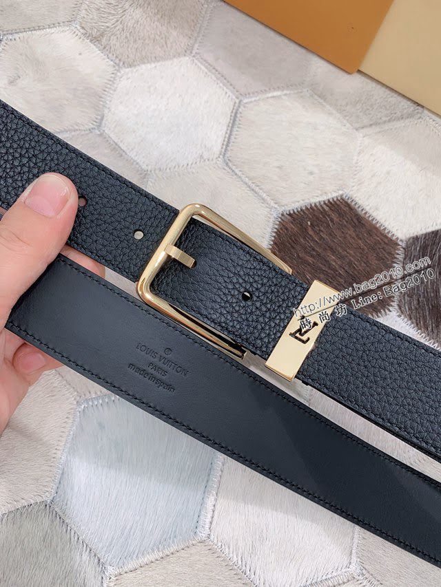 LV新款皮帶 路易威登高端男士腰帶 精緻手工繪邊  jjp1638
